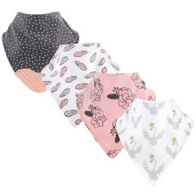 Yoga Sprout Bandana Haklapp med bitringvingar 4-pack