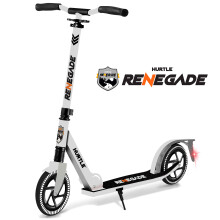 Hurtle Renegade Kick Scooters for Kids Teenagers Adults- 2 Wheel Kids Scooter with Adjustable T-Bar Handlebar - Alloy Anti-Slip Deck - Portable Foldin