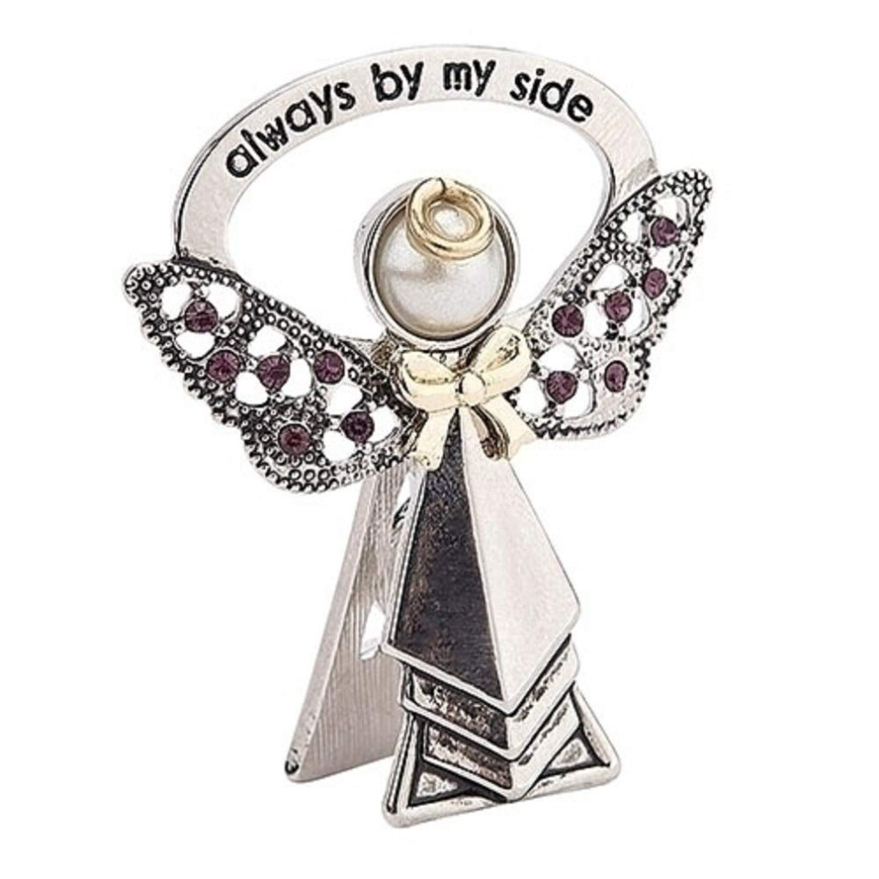 Altijd Aan Mijn Zijde Februari Geboortesteen Nachtkastje Engel-image