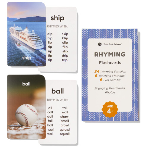 Think Thank Scholar Ρυθμιστικά Λέξεων Flash Cards (Οικογένεια Λέξεων) ήχοι/Ομοιοκαταληξίες 1