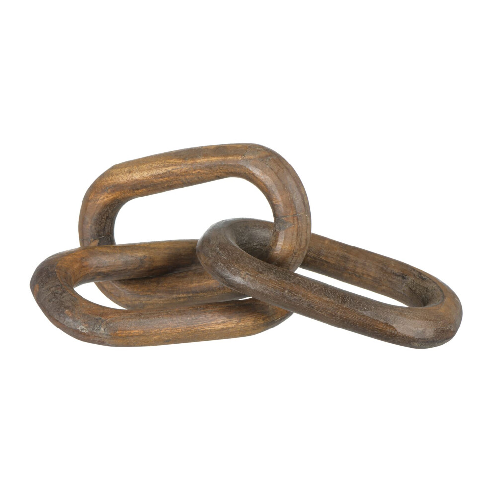 Creative Co-Op Reclaimed Wood 3 Links Chain Natural