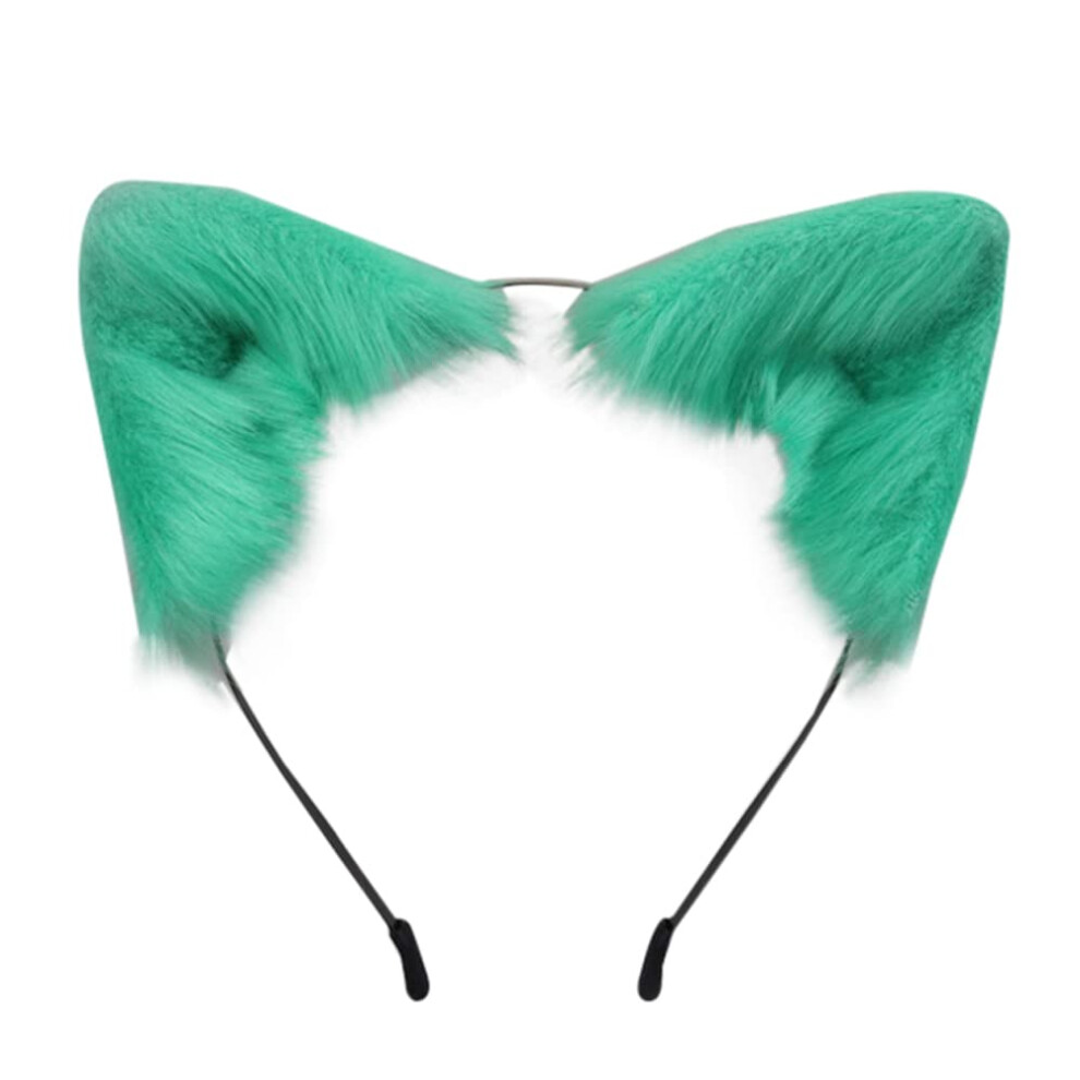 Vigvan Oreilles De Renard Et De Loup, Accessoires De Cosplay Pour Halloween (Vert)-image