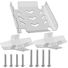Vgoohobby Stainless Steel RC Skid Plate RC Chassis Armor Protector Guard Compatible with Losi LMT 1/8 4WD RC Monster Truck