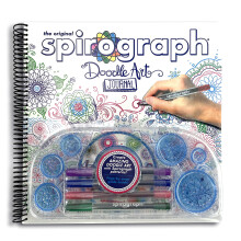 Spirograph - Doodle Art Journal - Activity Drawing Kit - with Guided Drawing Templates for Kids 8+