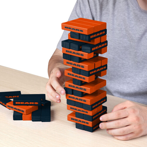 FOCO unisex e??????? NFL Team Logo Stackable Blocks Game Team Color 9-208 US 1