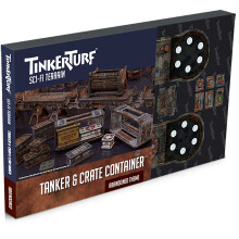 TinkerTurf Sci-Fi-terrein: tank- en kratcontainers Verlaten thema Stevig Betaalbaar Prachtig uitziend terrein in kleur Snel en eenvoudig te monteren