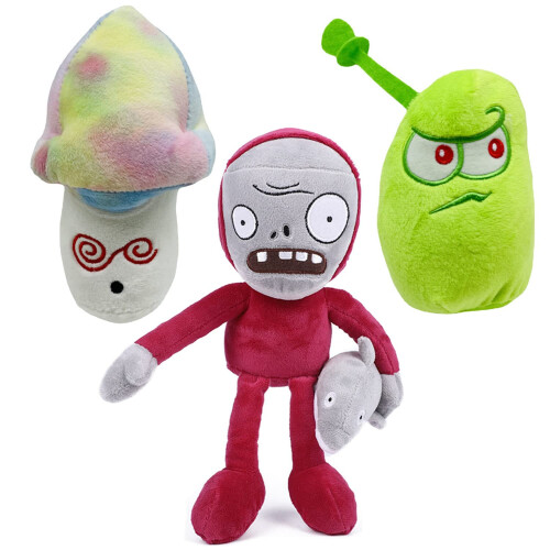 Suyudian 3 PCS PVZ Plant And Zombies Plh Plants Sets Toys Purple Spray Mhroom,Sun Shroom,Gold Shroom Plant Figure Doll, Great Gift For Christmas, Birthday New