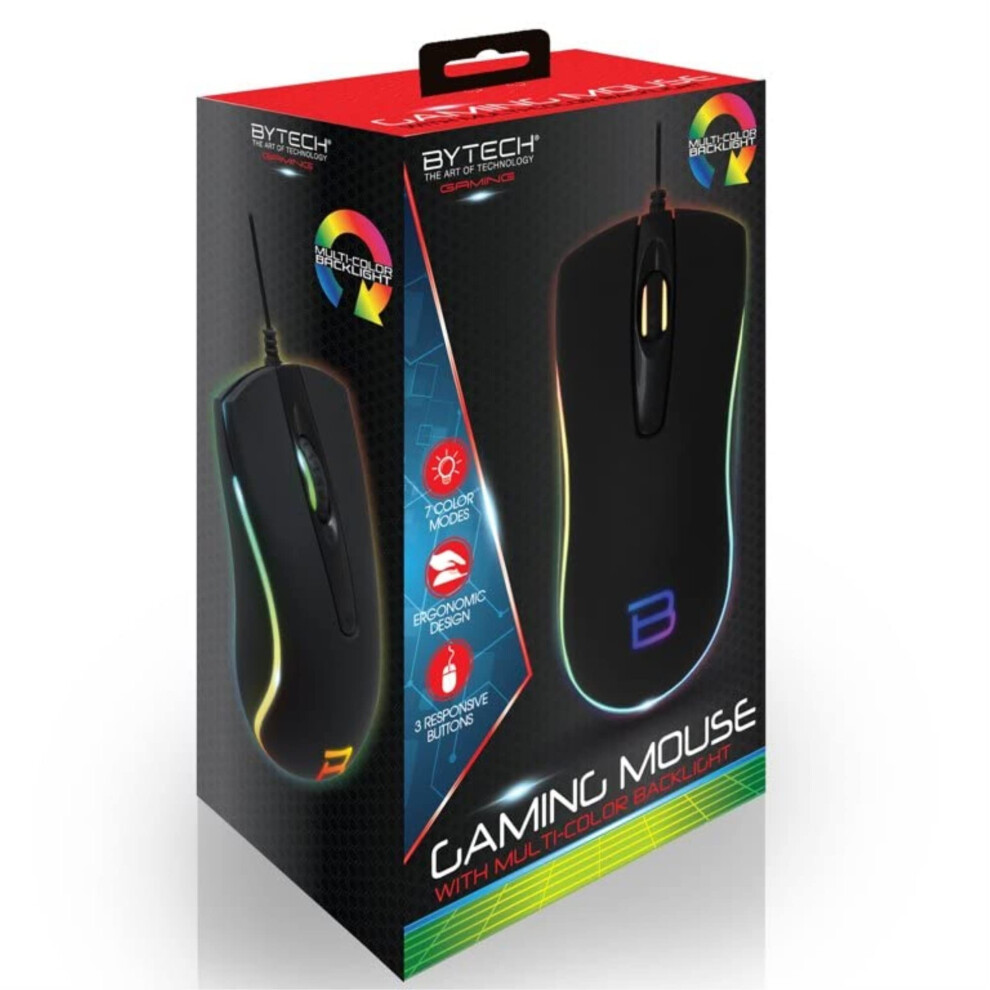 Photos - Mouse Bytech BYMSWR107BK 3D Light UP Gaming Black