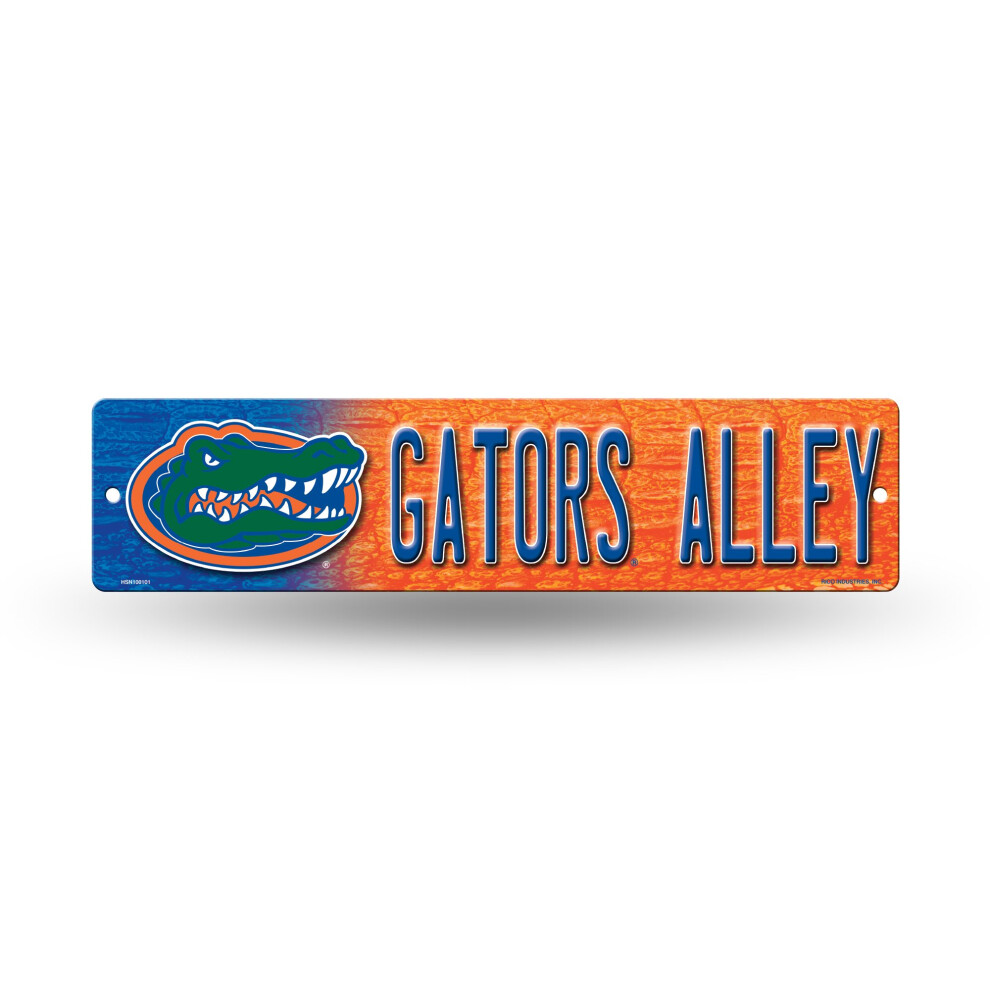 Panneau de rue en plastique Rico Industries NCAA Florida Gators 16 pouces D   cor 3,75 x 16 pouces