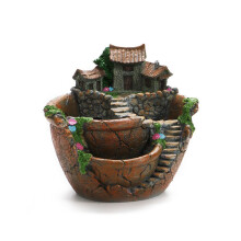 OUNONA Fee?tuin Plantenbak Plantenpot Pot voor planten Plantenbak Bloem Kleine Creatieve Bloemen Vetplanten Fee?huis Pothouders Hangend Tuinontwerp m