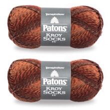 K-Musculo Patons Kroy Socks Fx Yarn 2-Pack Copper Colors