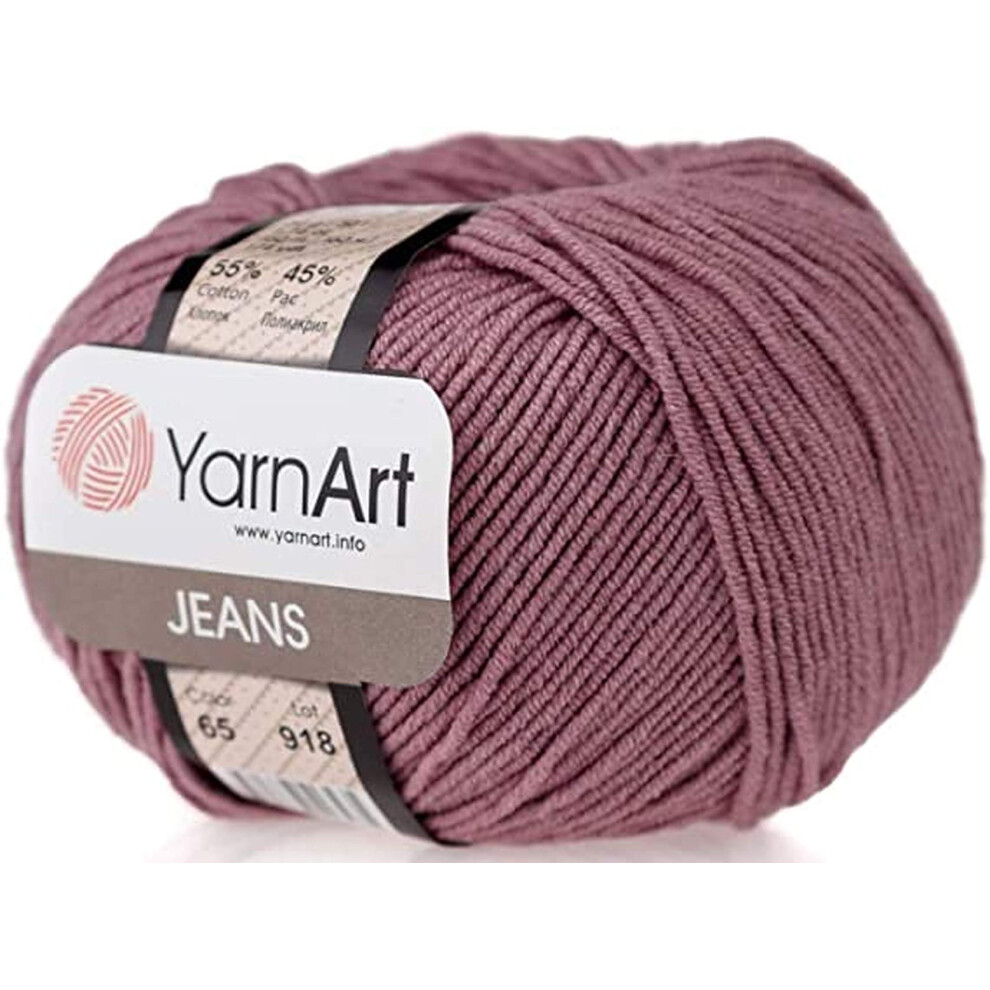 55% Cotone 45% Acrilico Filato Jeans Sport Filato 1 Matassa/Palla 50 Gr 65 M-image