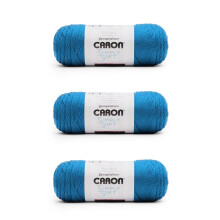 Caron Simply Soft Cobalt Blue Yarn - 3 Pack of 170g/6oz - Acrylic - 4 Medium (Worsted) - 315 Yards - Knitting/Crochet