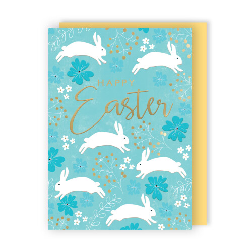 Happy Easter Bunny Bliss! Contemporary Easter Greeting Card 2