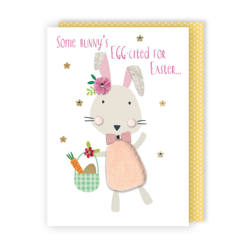 Embellished Some Bunny's Egg-Cited For Easter Hand-Finished Easter Greeting Card 2