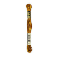 DMC 6-streng broderi bomuld 8.7yd-variegeret sennep