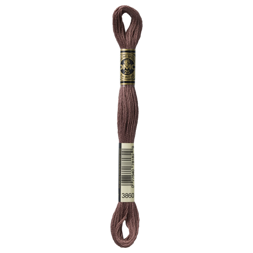 DMC Thread 6-Strand Embroidery Cotton 8.7 Yards Cocoa 117-3860 (12-Pack)