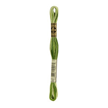 DMC tr?d 6-strengs broderi bomuld 8,7 yards broget avocado 117-92 (12-pak)