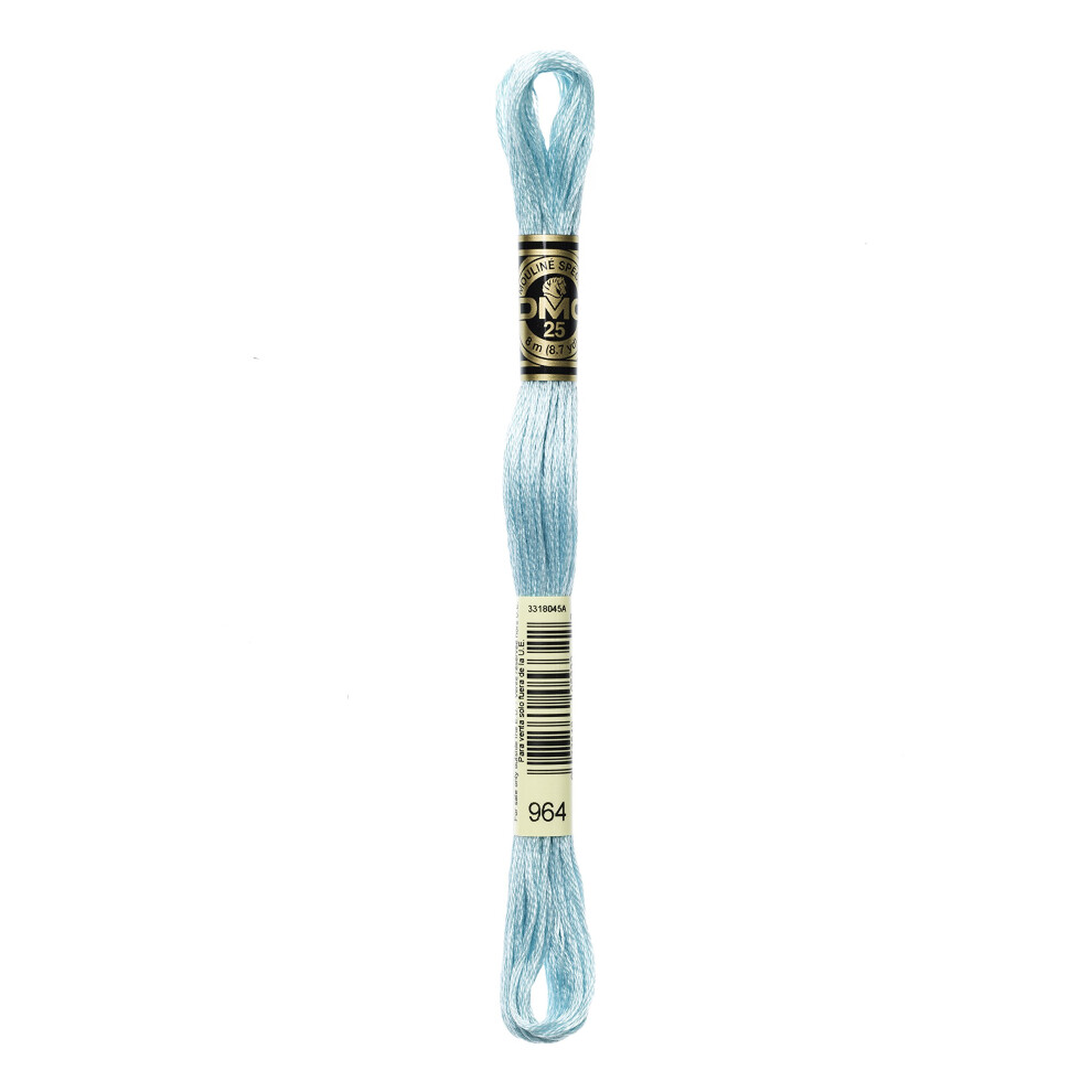 DMC Thread 6-Strand Embroidery Cotton 8.7 Yards Light Seagreen 117-964 (12-Pack)
