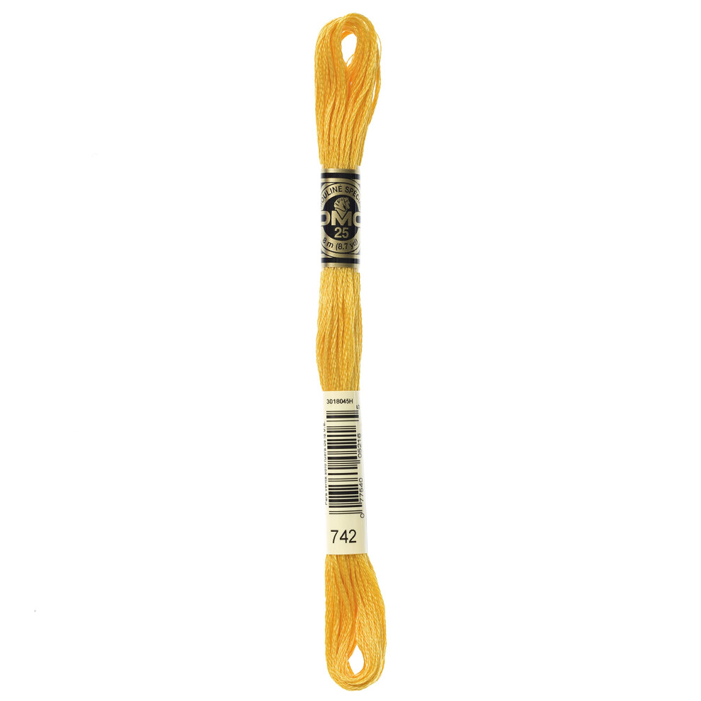 Bulk Buy: DMC Thread Six Strand Embroidery Cotton 8.7 Yards Light Tangerine 117-742 (12-Pack)