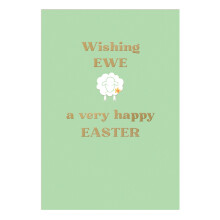 Pack of 5 Wishing Ewe Happy Easter Hospice UK Charity Easter Cards