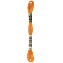 BUCURI DE VILK: DMC Thread Six Strand Brodery Bumbac 8,7 metri Tangerine 117-740 (12 pachete)
