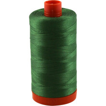 Nit Aurifil 2890 tmavozelen    bavlna Mako 50wt velk    cievka 1300 m
