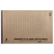 Koala Tools | Tekenperspectief (1 en 2 punten) Groot schetsblok (2 punten - 11 x 17)