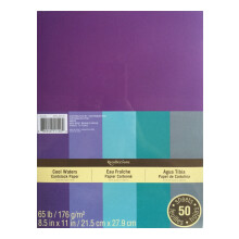 Erinnerungen Kartonpapier Blau 8 1/2 x 11 Cool Waters
