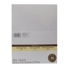 Cardstock Paper Value Pack 8,5 x 11 i hvid fra Recollections (v?rdi 2-pak)