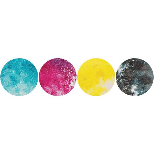 Nuvo Shimmer Powder Bold Block Bundle - Blue Blitz Cherry Solar Flare e Storm Cloud - 4 frascos 1