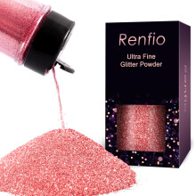 Renfio Ultra Fine Glitter Powder Metallic Pryskyrice Trpytky 2,11 Oz (60g) PET vlocky Remesln flitry 1/128"""" 0,008"""" 0,2mm Epoxidov cipy Vlocky na