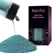Renfio Ultra jemn trpytiv prek s kovovou pryskyric trpytky 2,11 oz (60 g) PET vlocky Remesln flitry 1/128"""" 0,008"""" 0,2 mm epoxidov cipy vlock