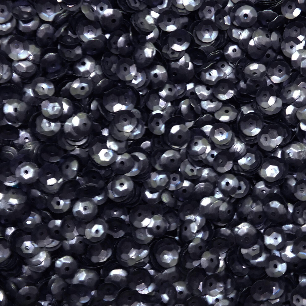 6 mm cup pailletten marineblauw mat metallic medium gat gemaakt in de VS
