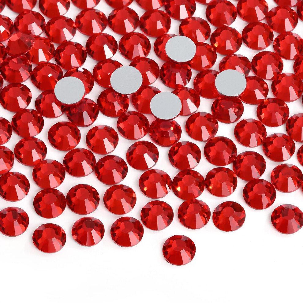Jollin Glue Fix Flatback Rhinestones Glass Diamantes Gems For Nail Art (Ss12 1440Pcs Siam)
