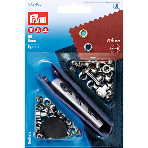 Prym Mosadzn    ock    Prym, strieborn   , 4 mm