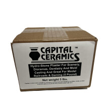 Gesso Hydrostone para dioramas de cenrios, odontologia e fundio de moldes e timo para modelos de ferrovias e jogos (5 libras)