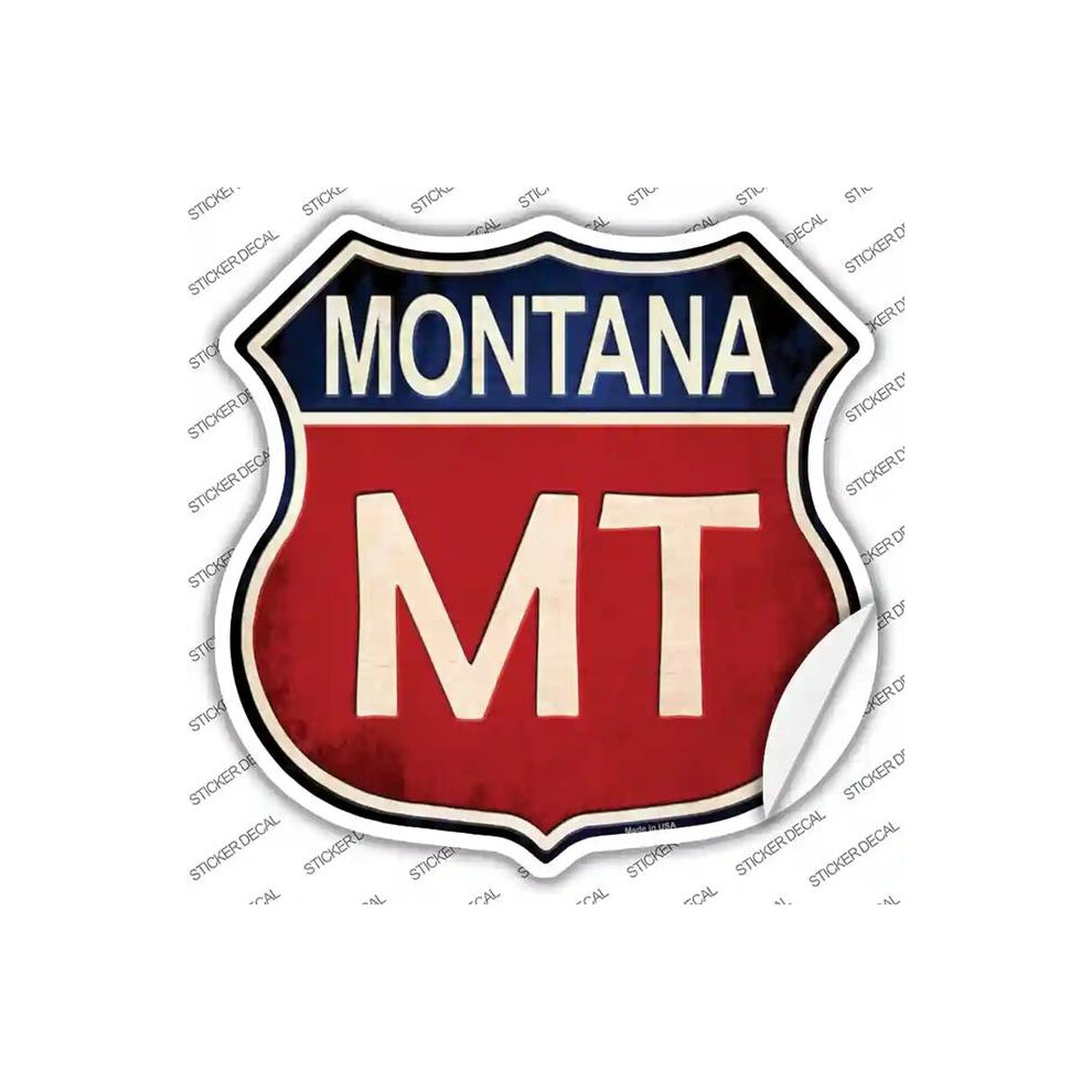 Photos - Other Electrical Equipment Smart Blonde HS-521s-L Montana Novelty Highway Shield Sticker Decal - Large