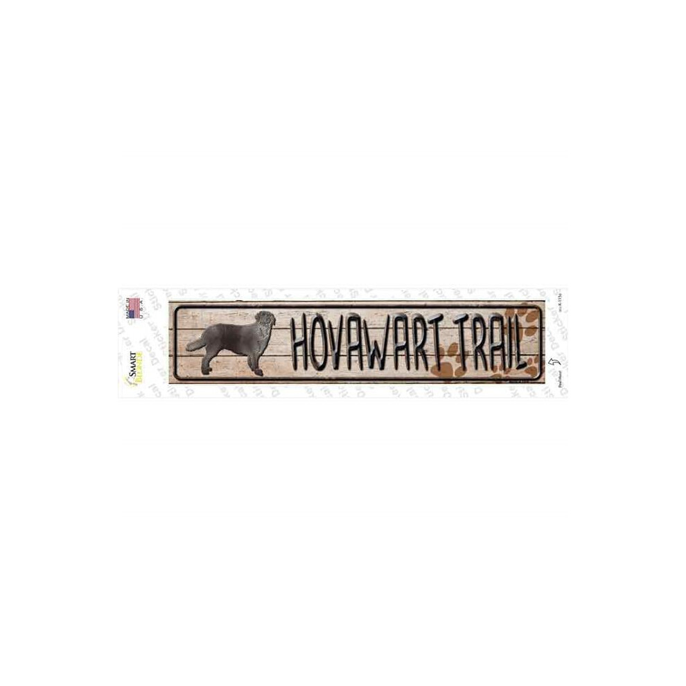 Smart Blonde K-115S-M Hovawart Trail Novelty Narrow Sticker Decal - Medium 792636445958