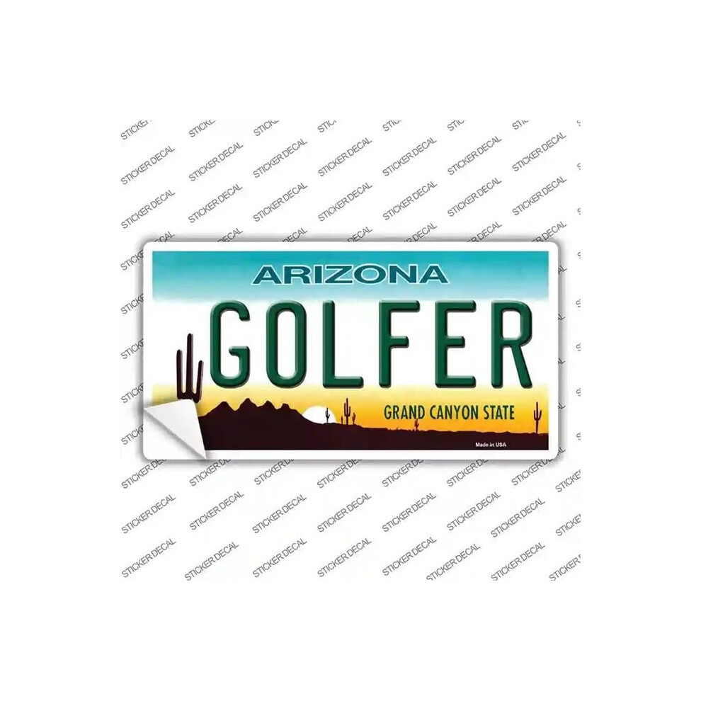 Smart Blonde Lp-1039S-Xl Golfer Arizona Novelty Sticker Decal - Extra Large 792636447686