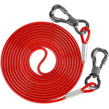 Xiaz Dog slips ut kabel 15 fot hundledare fr trdgrd camping utomhus trning tie-out kabel fr sm medelstora hundar upp till 120 pund rtt