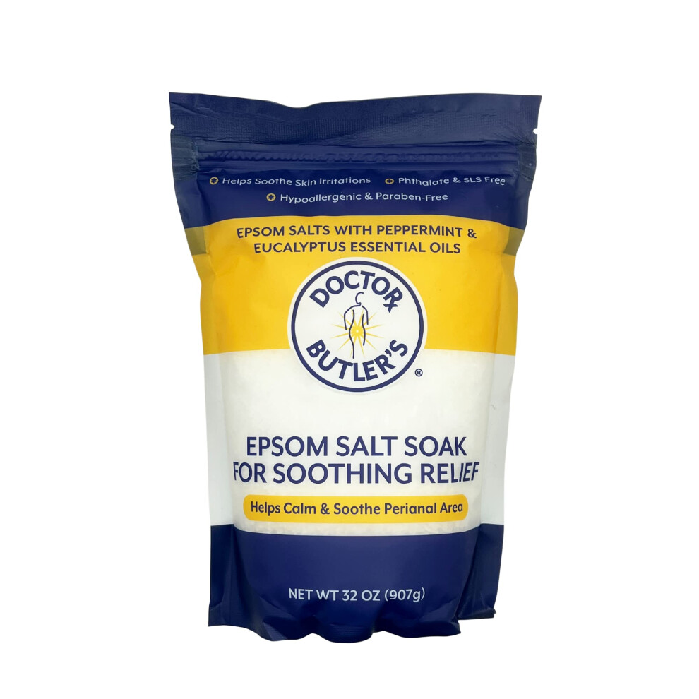Bain de si   ge au sel d'Epsom Doctor Butlers - Soulagement des h   morro   des pour hommes et femmes. Apaise et procure un soulagement naturel associ