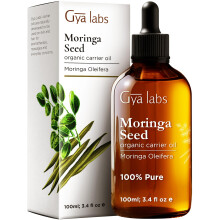 Gya Labs Organic Moringa Oil for Skin - 100% Pure Natural Moringa Carrer Oil for Hair Face Scalp - Nourishing & Revitalizing (3.4 Fl Oz)