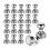 (silver, 5PCs) Super Strong Neodymium Magnet Magnetic Pushpins Sucker 8