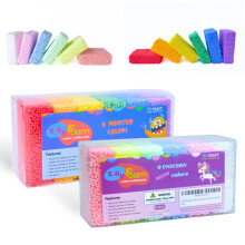 Silly Foam, kreative Modellierschaumperlen, 2er-Pack, gemischte Farben (Grundfarbe + Neon-Pastell), perfekt fr Vorschule und Kinder, Kunsthandwerk,