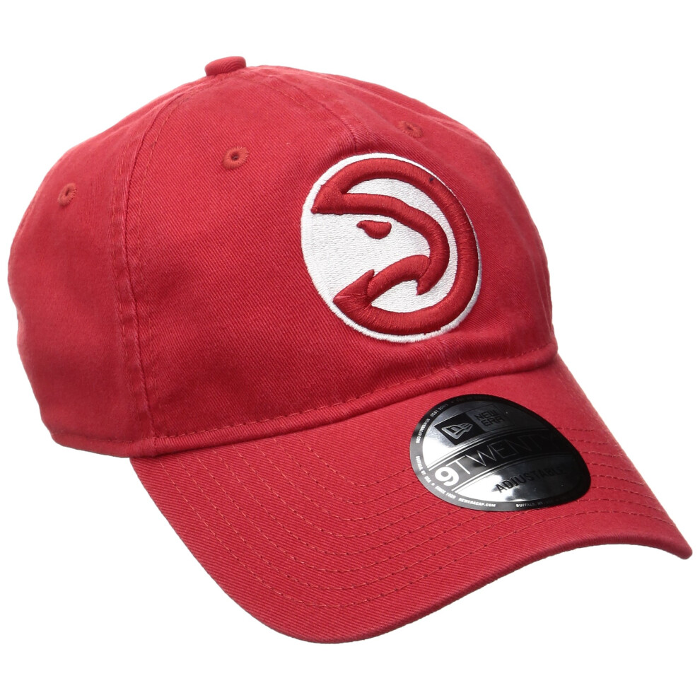 NBA Atlanta Hawks Adult Men NBA Core Classic 9Twenty Adjustable Cap Osfa Red