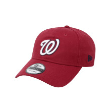 Gorra ajustable cl   sica New Era Washington Nationals MLB 9Twenty Primary Core, color rojo