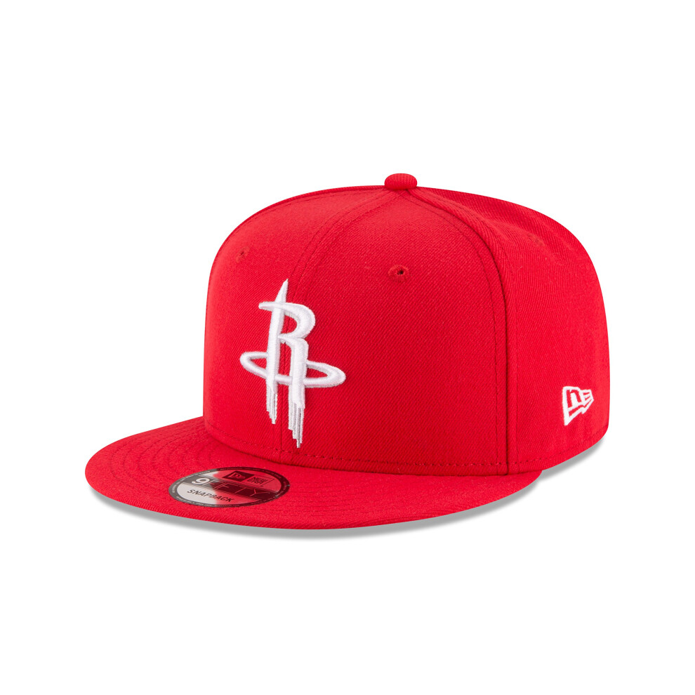 NBA Houston Rockets Adult Men NBA 9Fifty Team Color Basic Snapback Cap OSFA Red