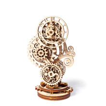 UGEARS Steampunk Clock 3D Wooden Puzzles For Adults - Crafts for Adults Mechanical Model 3D Puzzle for Adults Miniature Table 3D Clock Puzzle Models