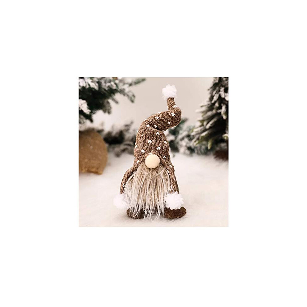 Yanghome DéCoration De NoëL Elfe Ornements De NoëL Cadeaux De Thanksgiving Nains De Jardin SuéDois Peluche Nisse Tomte Figurines PoupéE Bureau Pe-image